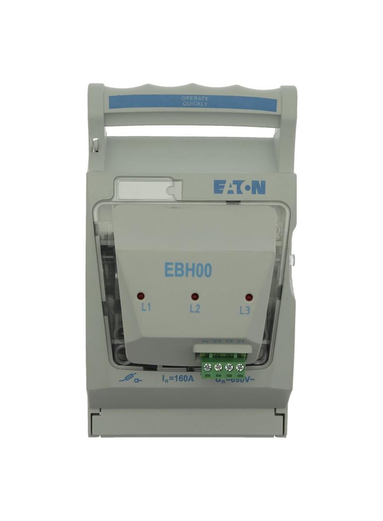 Rozłącznik bezpiecznikowy poziomy 160A AC 690V NH00 AC23B 3P IEC zaciski mostkowe EBH00O3TS5 EATON