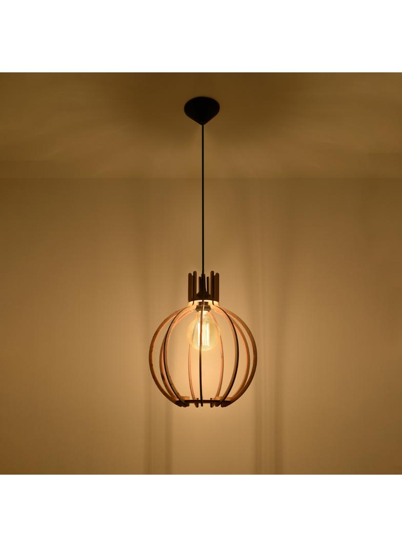 Sollux Lampa wisząca ARANCIA naturalne drewno SL.0391