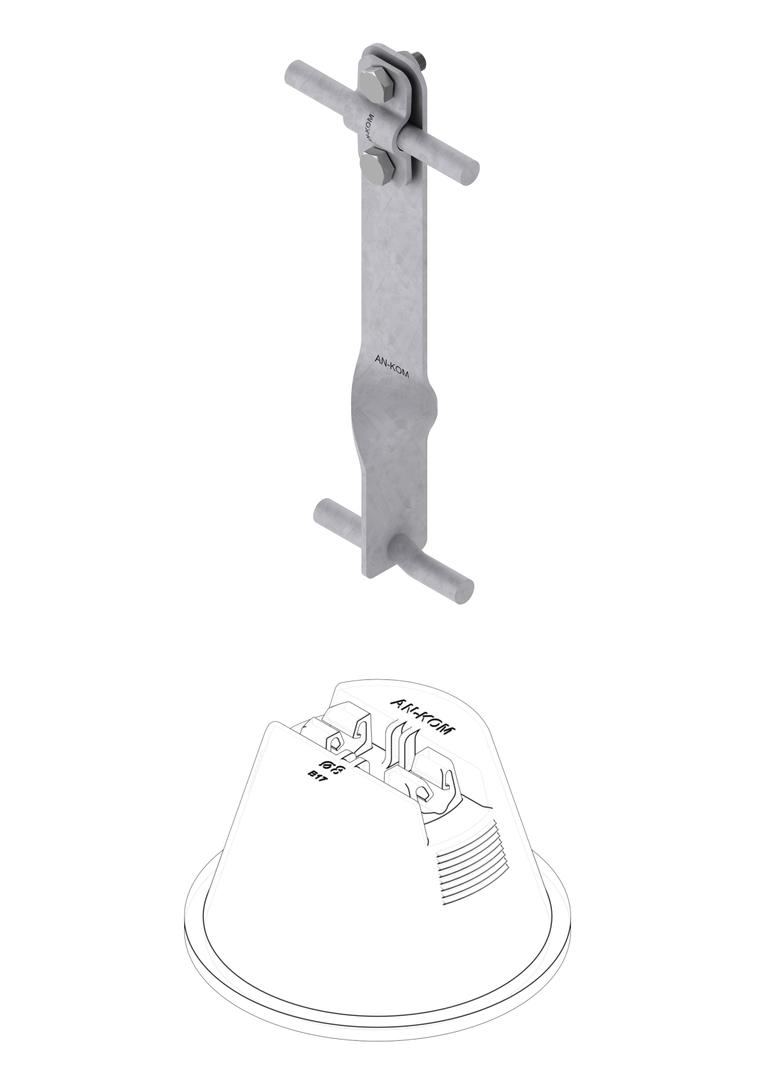Nadstawka do uchwytu AN-11M - Z-śruba H=18,5CM