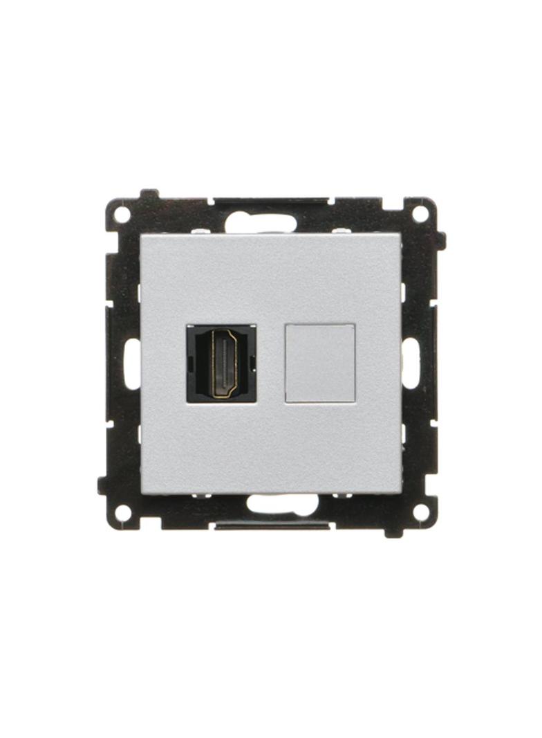 Simon 55 Gniazdo HDMI Aluminium mat TGHDMI.01/143 KONTAKT