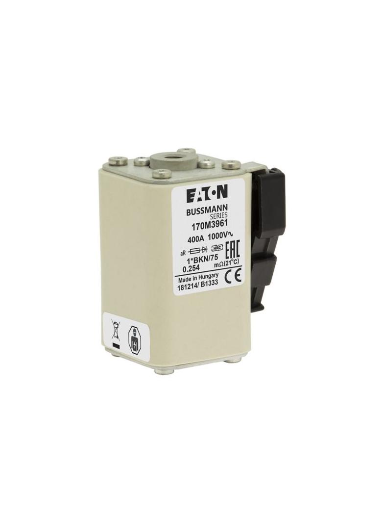 FUSE 400A 1000V 1*BKN/75 AR Wkładka szybka 400A AC 1000V rozmiar 1 43x61x74 mm aR I 170M3961 EATON