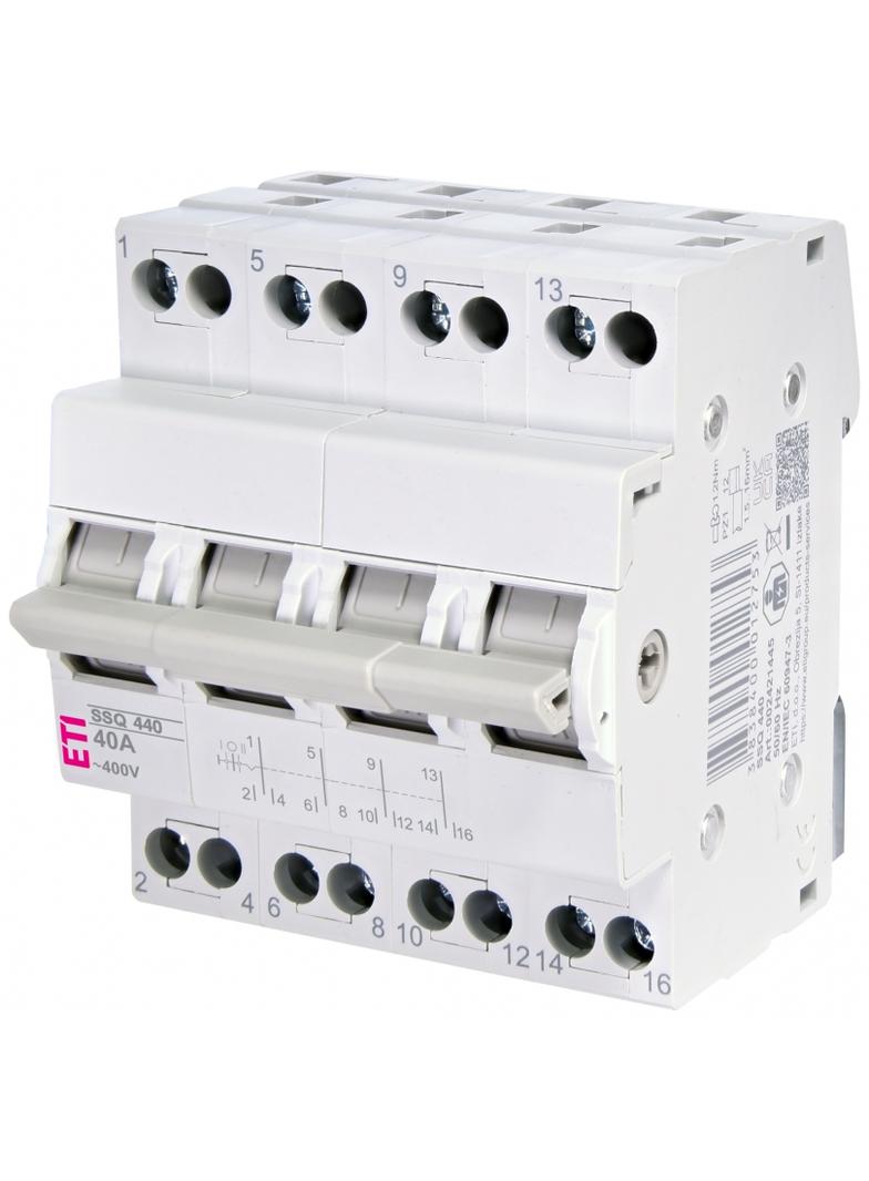Przełącznik trójpołożeniowy modułowy 40A 4P SSQ 440 002421445 ETI