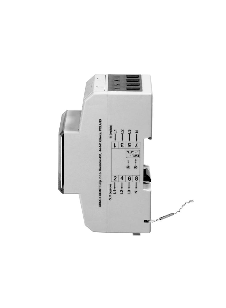 3-fazowy licznik energii elektrycznej 80A MID 3 moduły DIN TH-35mm OR-WE-520 ORNO
