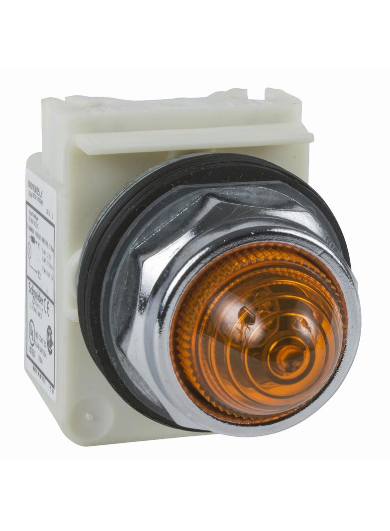 Harmony 9001K Dioda sygnalizacyjna LED pomarańczowa, 120V AC/DC, BA9s, O30