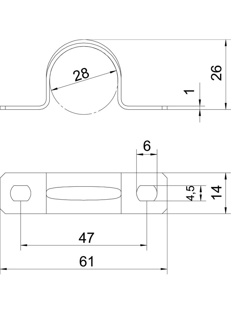 605, OBEJMY MOCUJĄCE 28MM OC.GAL