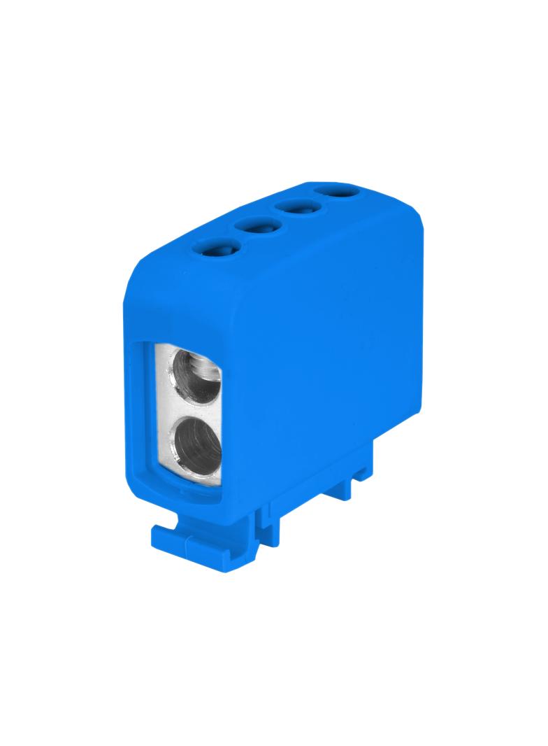 ZGG2x35/2x35n ,  Złączka sz. gwint. AL/CU, 2 x 35 mm2 / 2 x35 mm2, TS 35/ 1 tor, niebieski