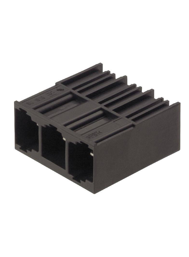 SU 10.16HP/03/90G 3.5AG BK BX Wtyki PCB (złącza płyty), 10.16 mm, Liczba biegunów: 3, kąt odejścia: 90° /60szt./ 1813340000 WEIDMÜLLER