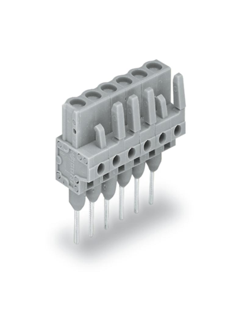 MCS-MIDI Classic gniazdo 6-bieg. szare raster 5 mm /50szt./ WAGO