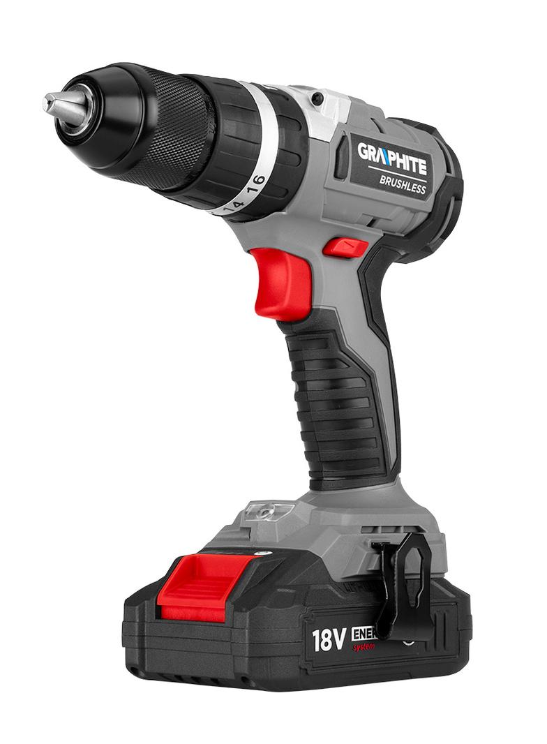 WIERTARKO-WKRĘTARKA AKUMULATOROWA BEZSZCZOTKOWA Z UDAREM ENERGY+ 18V, LI-ION, 13 MM, BEZ AKUMULATORA