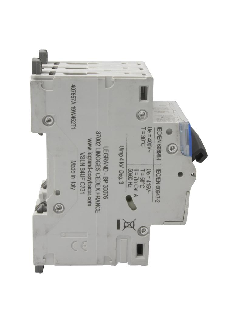 WYŁĄCZNIK NADPRĄDOWY S 303 3P C 10A 6000A SERII DX3, Legrand