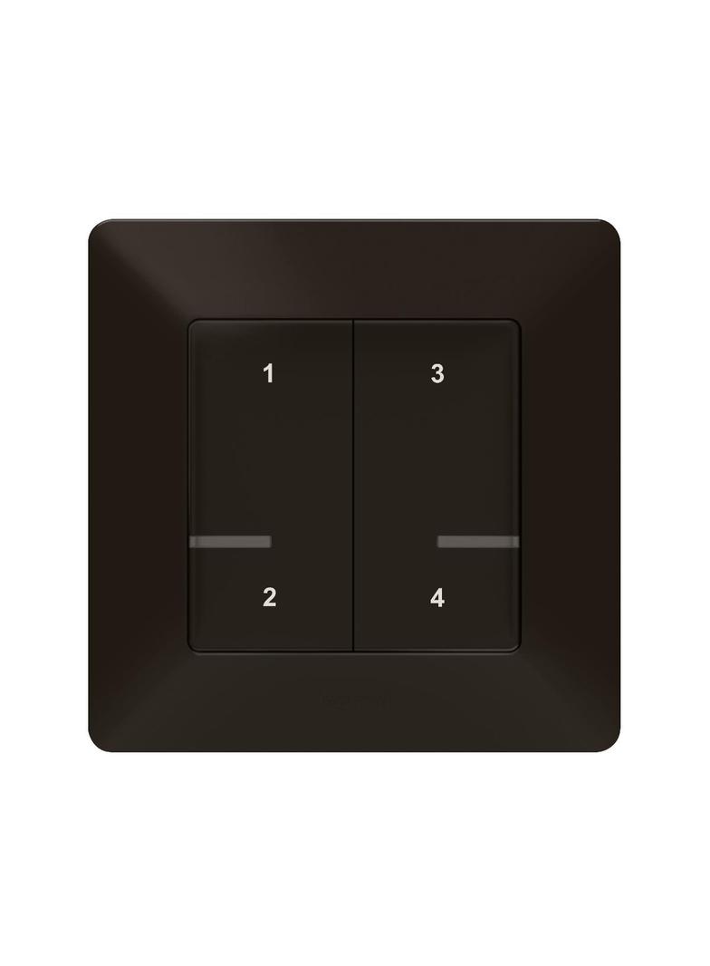 Netatmo - Valena Life - łącznik bezprzewodowy 4 scenariusze - czarny, Legrand