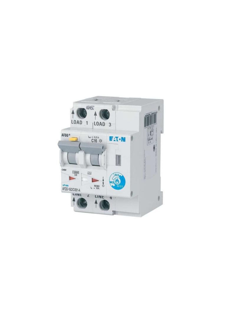 AFDD-16/2/C/001-A Przeciwpożarowy detektor iskrzenia 10kA C16A 2P 10mA typ A 187207 EATON