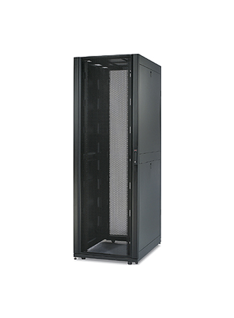 Obudowa NetShelter SX 45U o szerokości 750 mm i głębokości 1070 mm z czarnymi bokami