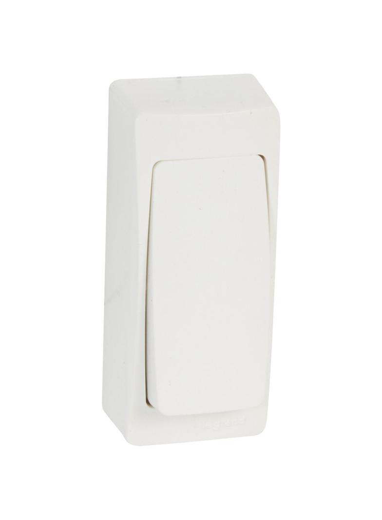 OTEO PRZYCISK JEDNOBIEGUNOWY MINI Z PODŚWIETLENIEM KOMPLET 6A-250V~, Legrand