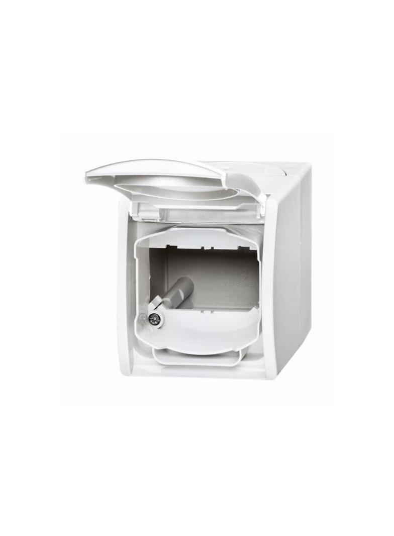 OCEAN Obudowa z polem opisowym. Do montażu złączy telekomunikacyjnych biały alpejski