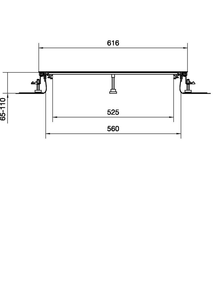 tehalit.BK Kanał współpoziomy boczna folia ochronna BKF 600x(65-110)mm stal BKF600065 HAGER