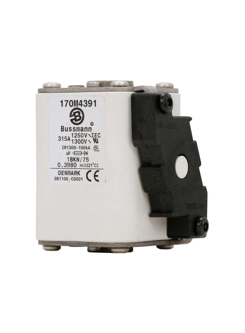 FUSE 315A 1250V 1BKN/75 AR CU Wkładka szybka 315A AC 1250V rozmiar 1 53x69x74 mm aR IEC UL 170M4391