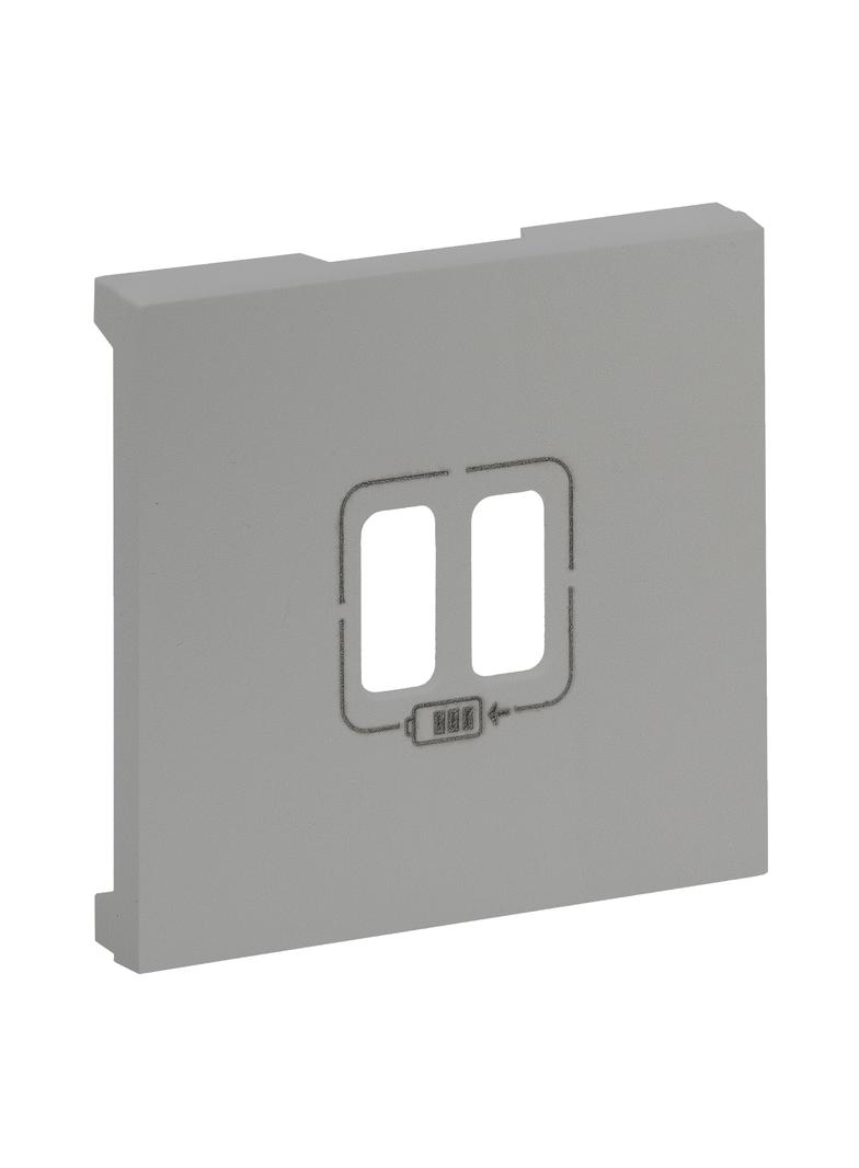 NILOE STEP - GNIAZDO USB 3A TYP A+A - PLAKIETKA KOLOR ALUMINUM, Legrand