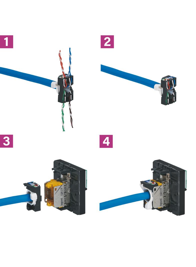 CELIANE - GNIAZDO MULTIMEDIALNE 1XRJ45 STP KAT.6, Legrand
