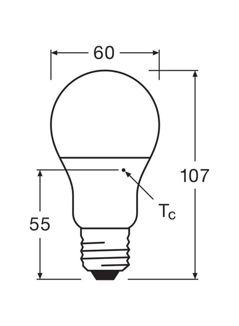 Żarówka LED A55 E27 4.9W = 40W 470lm 3000K Ciepła 200° VALUE CLASSIC Osram