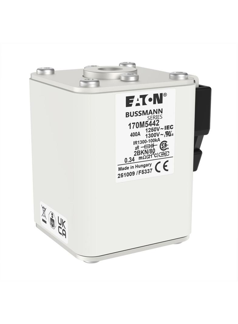 FUSE 400A 1250V 2BKN/80 AR CU Wkładka szybka 400A AC 1250V rozmiar 2 61x77x81 mm aR IEC UL 170M5442