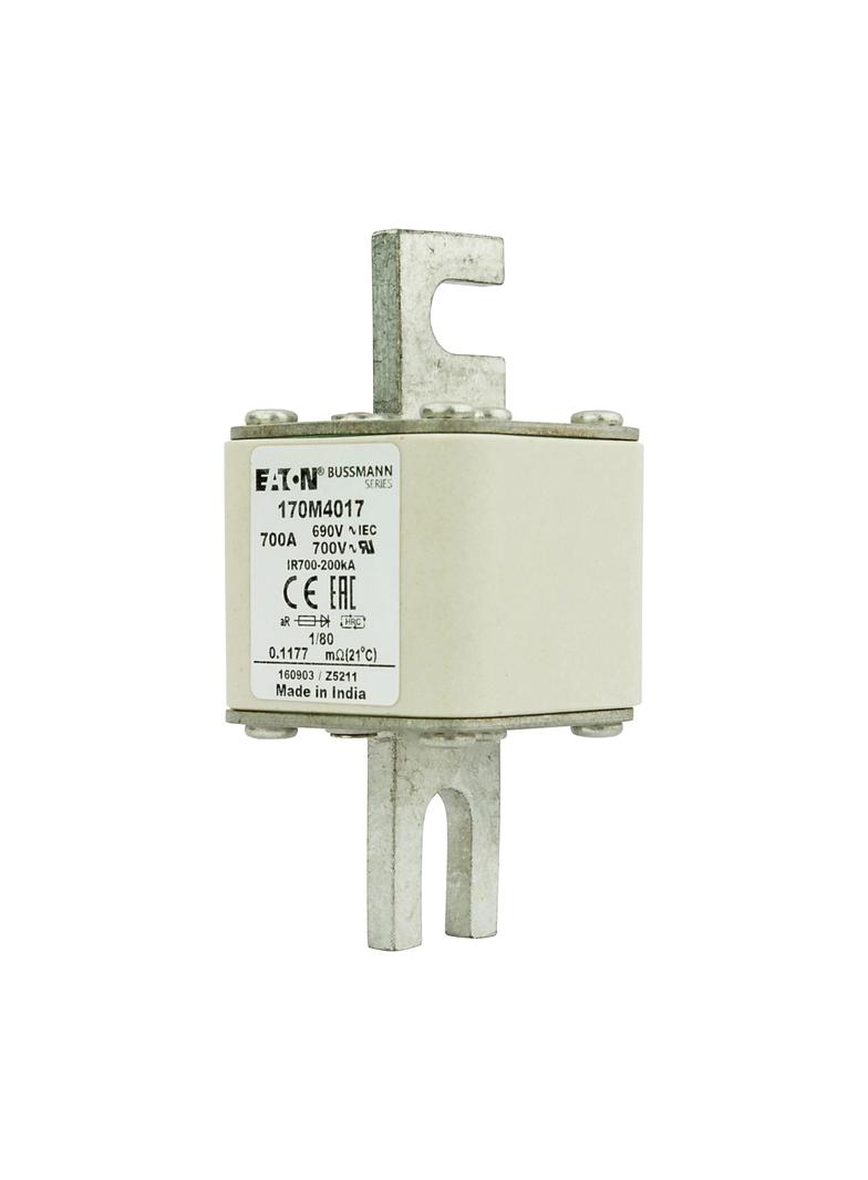 700A 690V 1/80 aR INDICATOR FUSE Wkładka szybka 700A AC 690V DIN 1 53x53x108 mm aR DIN, 170M4017 EAT