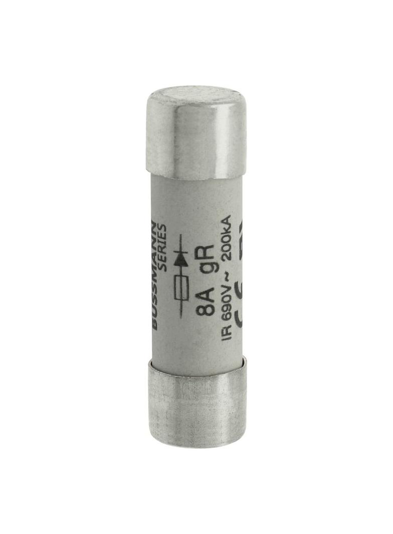 8AMP 690V AC gR 14X51mm FUSE W/O STRIKER Wkładka szybka 8A AC 690V 14x51 gR IEC UL FWP-8G14F EATON