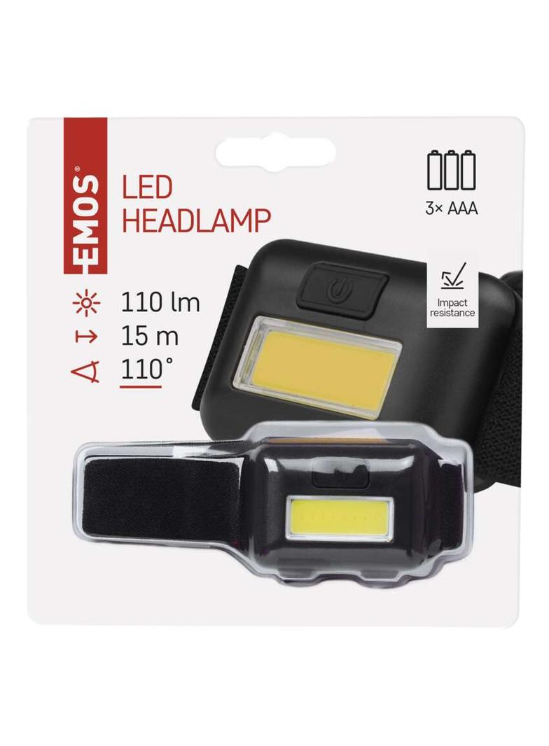 Latarka czołowa LED COB 1W, 110 lm, 15m 3× AAA P3537 EMOS