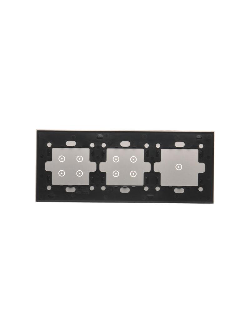 Simon 54 Touch Panel dotykowy S54 Touch 3 moduły 1 pole dotykowe + 4 pole dotykowe +  4 pole dotykowe srebrna mgła DSTR3144/71 KONTAKT