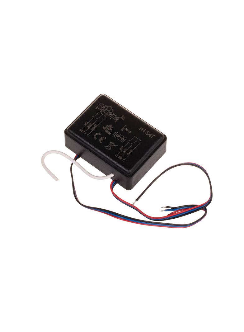 Nadajnik czterokanałowy z sondą temperatury z zasilaniem bateryjnym