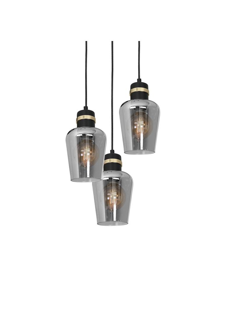 Milagro lampa wisząca Richmond 3xE27 czarno/złota MLP6541