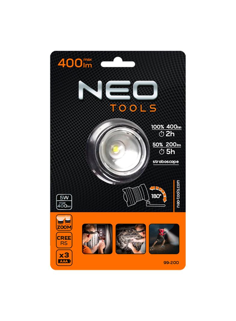 Latarka czołowa 400 lum, zoom, CREE R5, 3xAAA