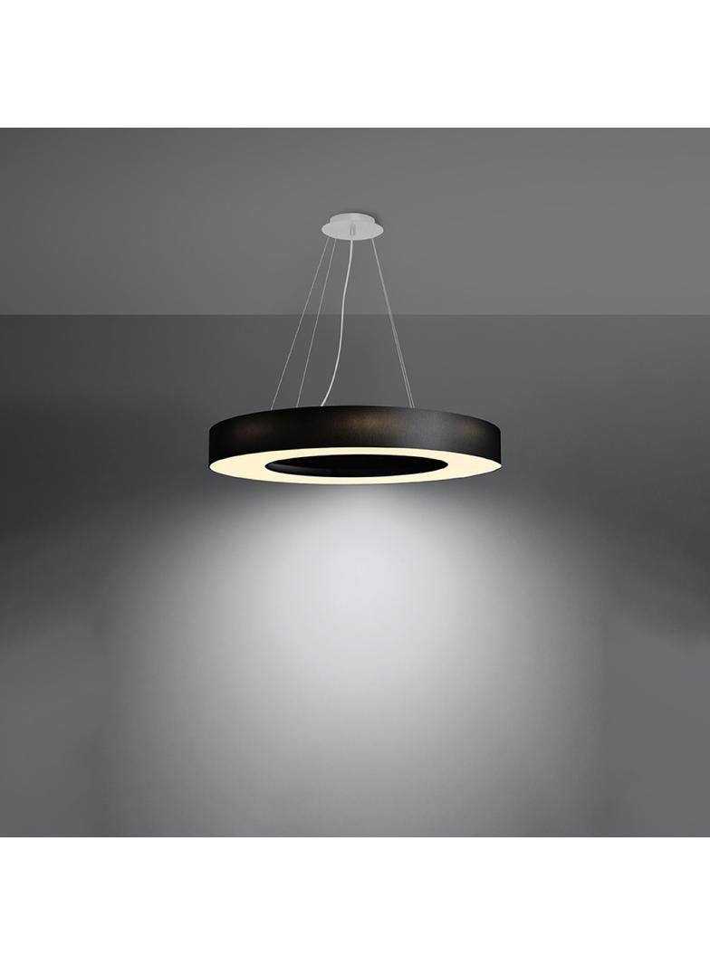 Sollux Żyrandol SATURNO SLIM 70 czarny SL.0754