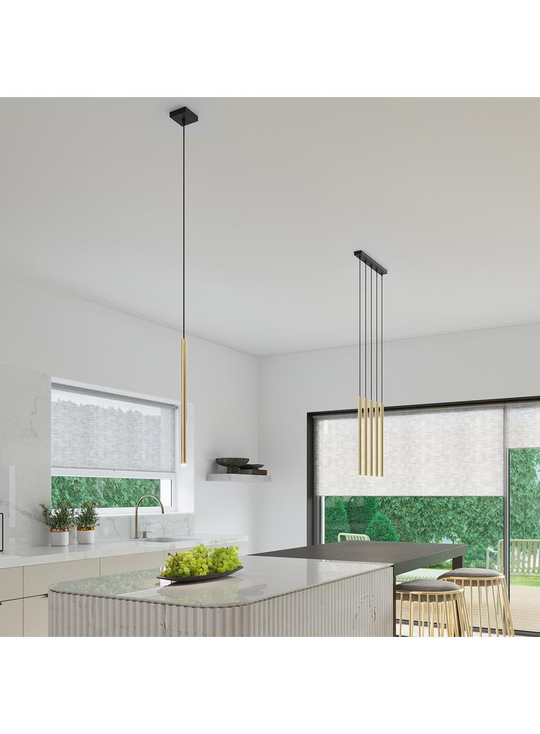 Sollux Lampa Wisząca PASTELO 5L złoty połysk SL.1198