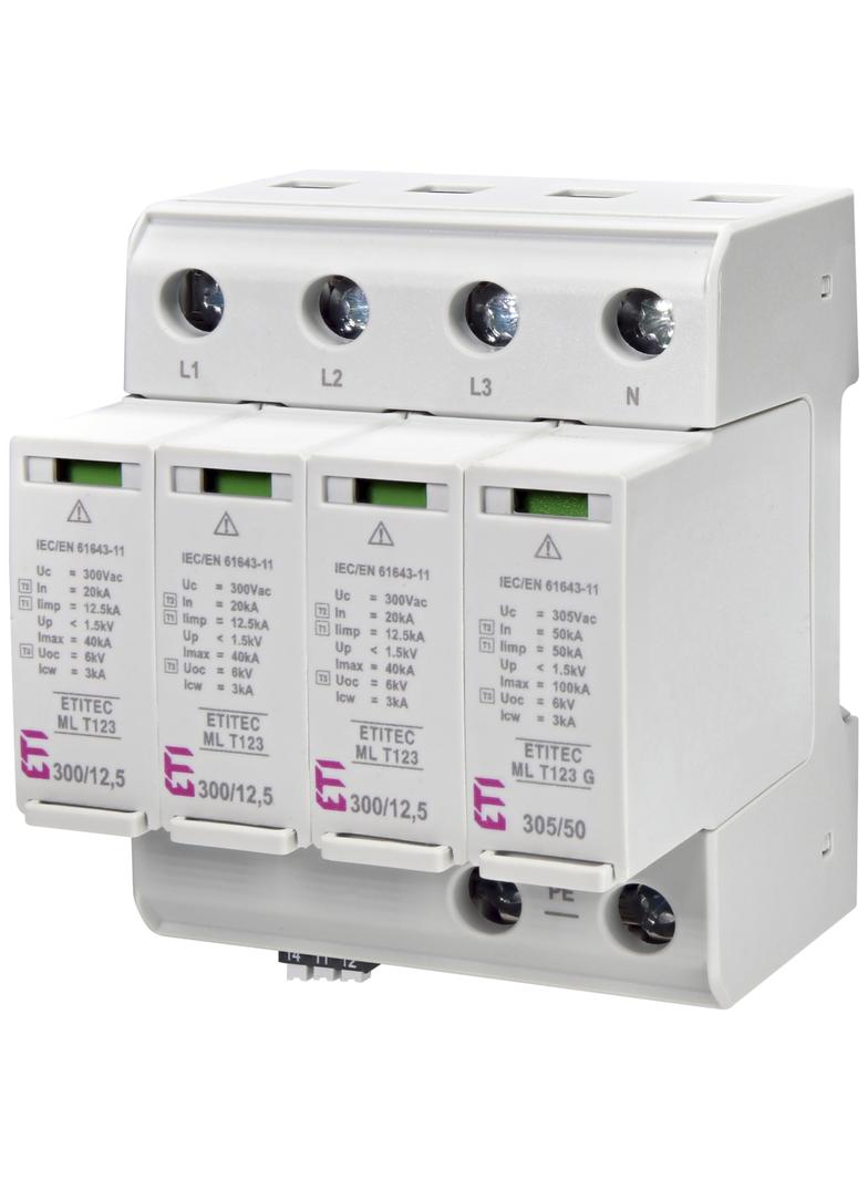ETITEC ML T123 300/12,5 3+1 RC Ogranicznik przepięć T1, T2, T3 (B, C, D)
