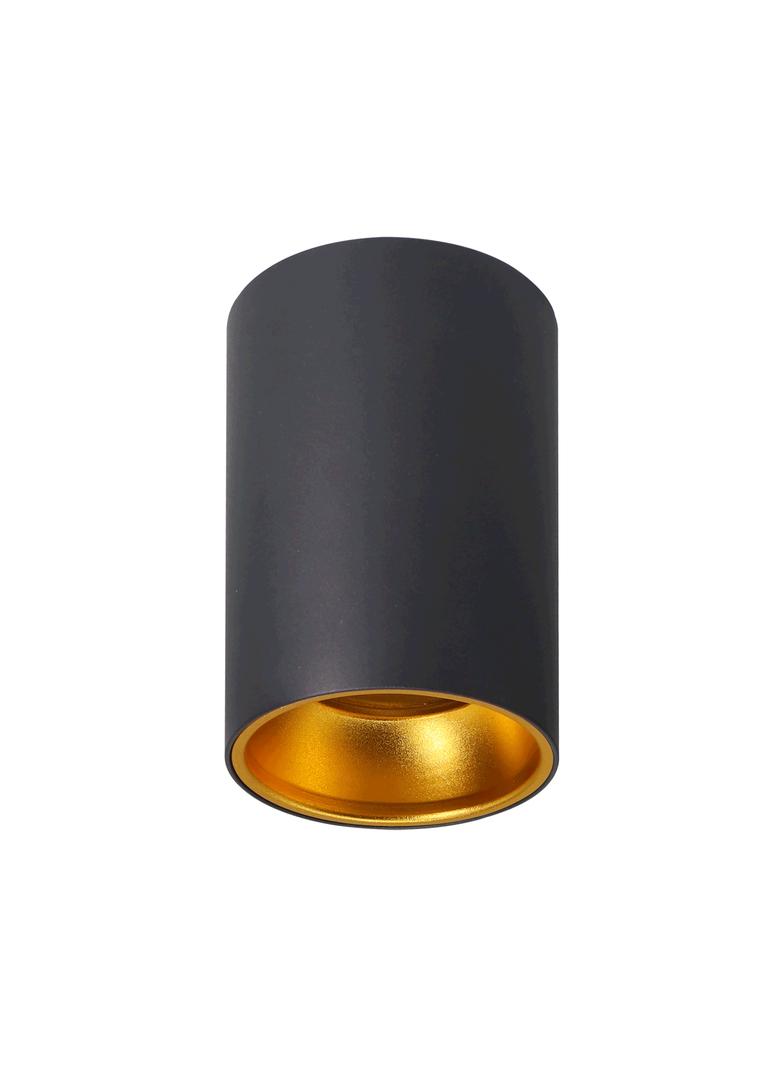 ELIZA, oprawa typu downlight, GU10 max. 35W, IP20, okrągła, czarno-złota, aluminium