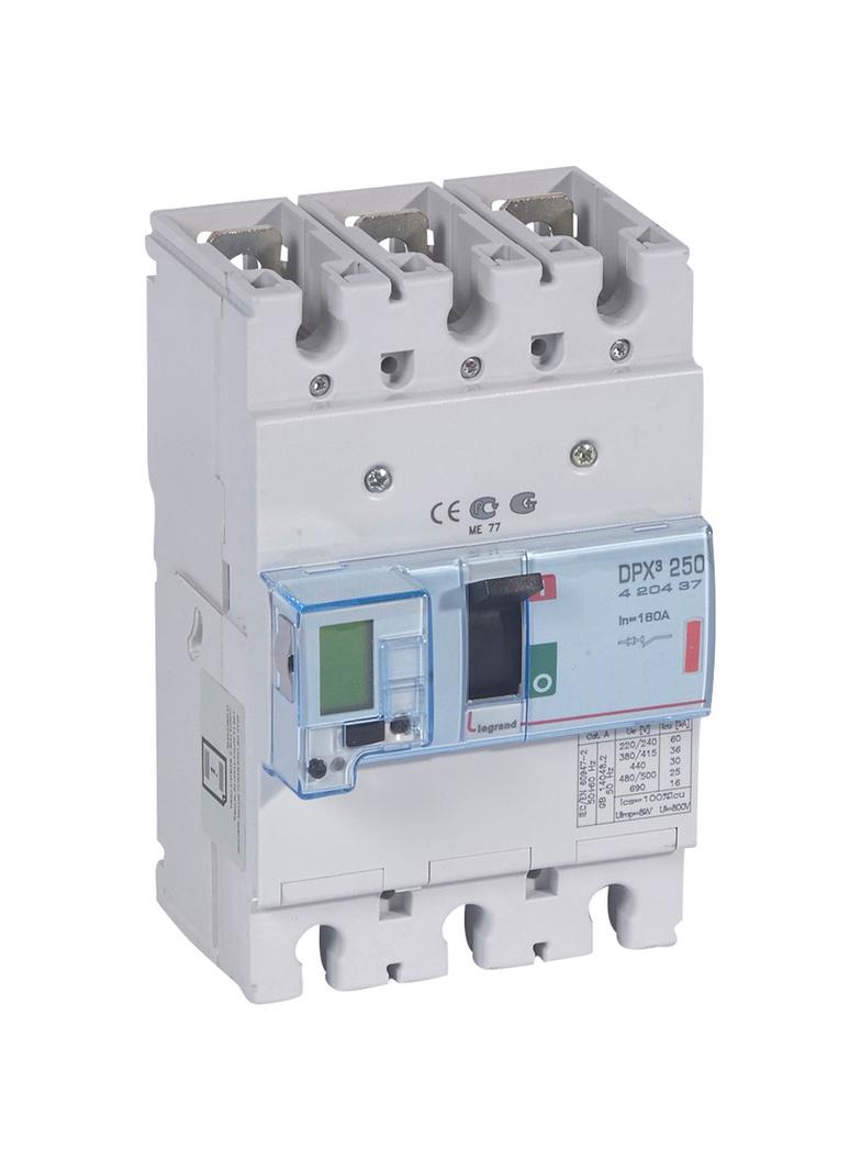 Wyłącznik DPX3 250 El+P 3P 160A 36kA 420437 LEGRAND