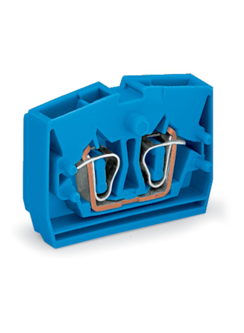 złączka końcowa 2-przewodowa 2,5 mm2 niebieska z mocowaniem śrubowym