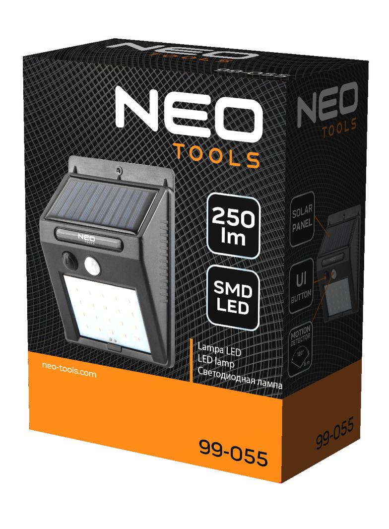 Lampa solarna ścienna 20 SMD LED 250 lm NEO GTX 99-055 GTX Poland