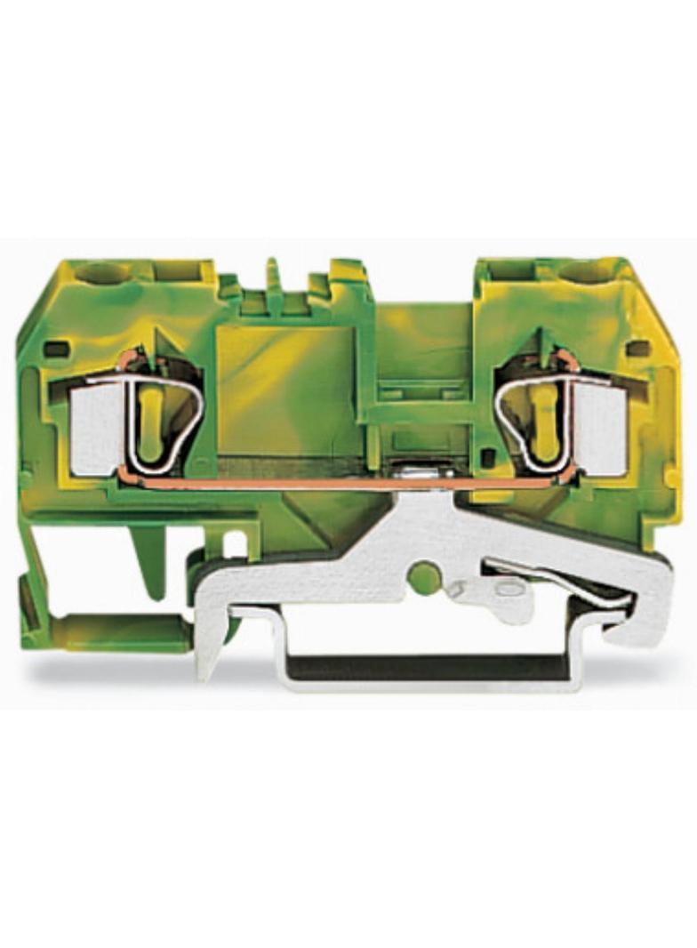 złączka PE 2-przewodowa Ex 4 mm2 żółto-zielona