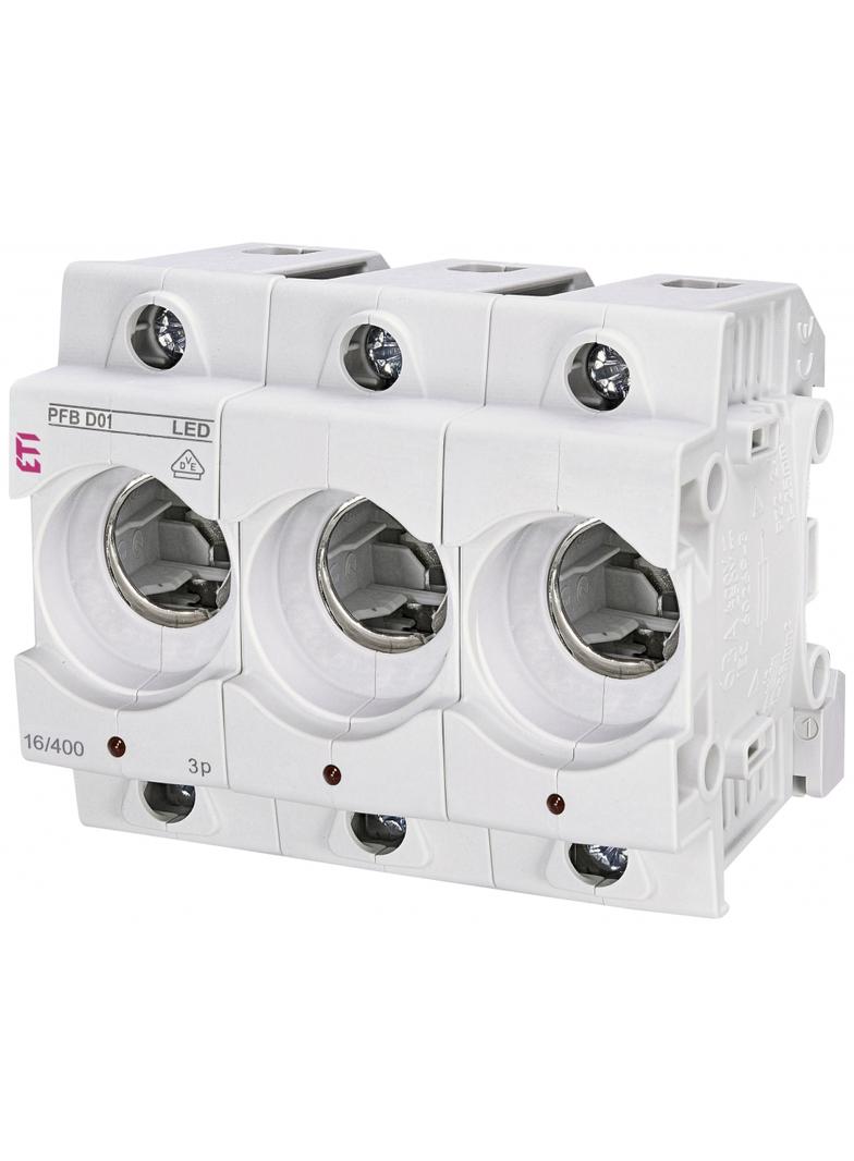 Gniazdo bezpiecznikowe PFB D01 PFB D01 3p LED 002510014 ETI
