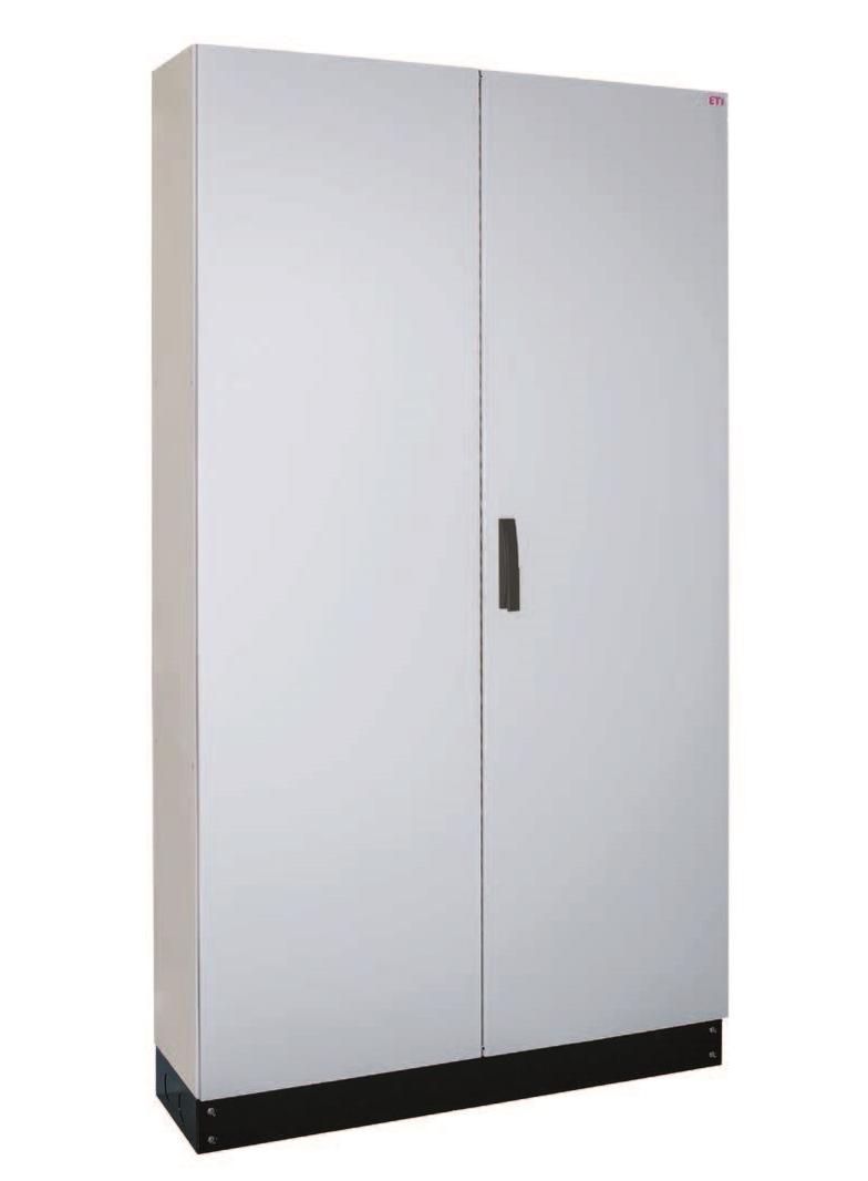 HXS300 4-12 PH1 Obudowa stojąca pusta, IP55, kl. I RAL7035 (1050x1850x300) z cokołem 100 mm