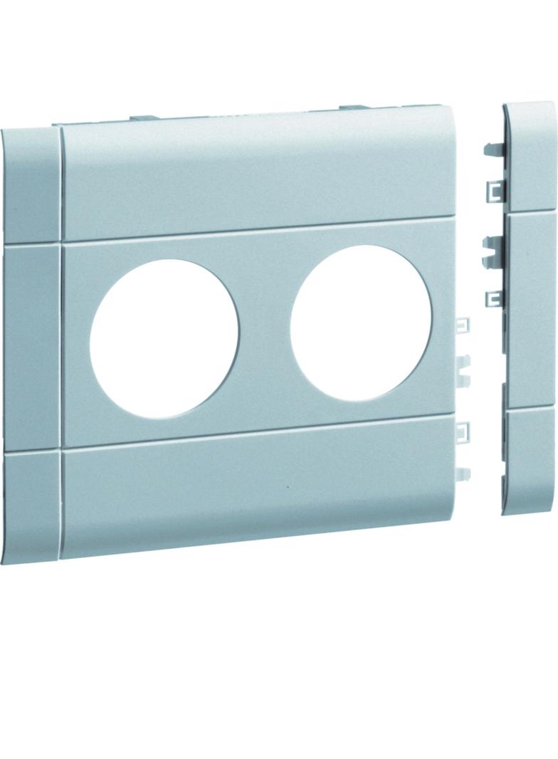 tehalit.WA Maskownica podwójna ABS bezhalogenowy 120mm lakierowanaier aluminium GB12020LAN HAGER