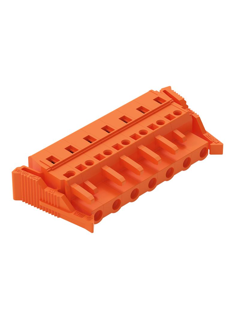 MCS-MIDI Classic gniazdo 7-bieg. pomarańczowe raster 7,62 mm /25szt./ WAGO
