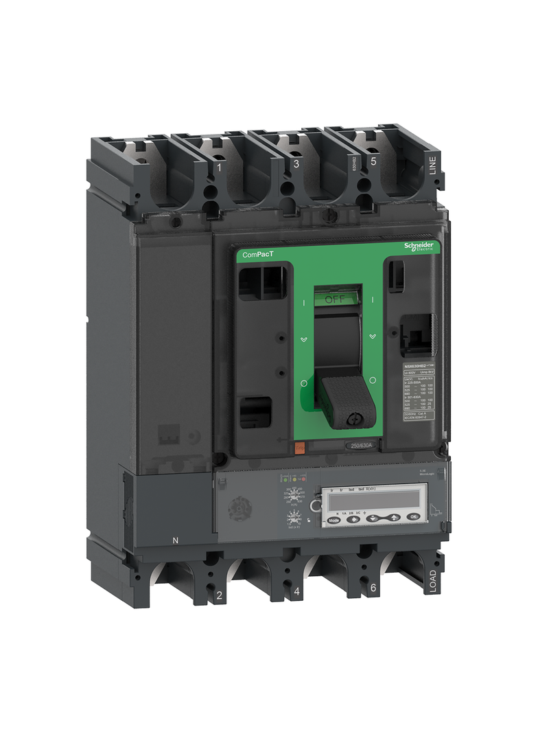 Wyłącznik, ComPacT NSX, NSX630R, Mic5.3E, 630A, 4P, 200kA