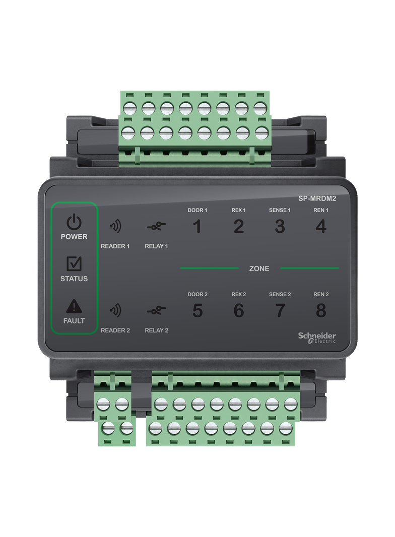 Moduł kontroli dostępu na 2 przejścia, 8 wejść nadzorowanych, 2 wyjścia DO, mini