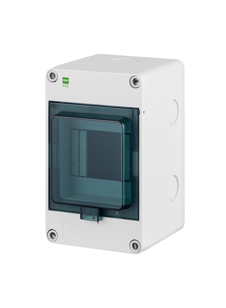 HERMETICA Rozdzielnica hermetyczn 1x4 ZACISK N IP 65 dymna