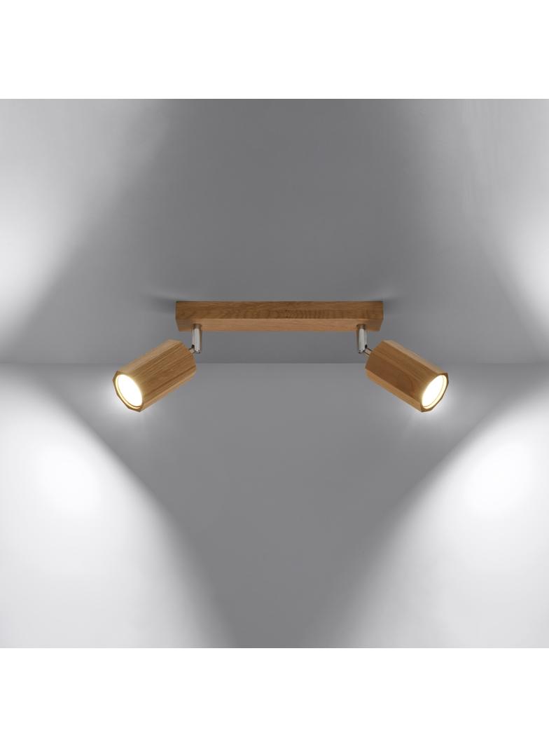 Sollux Plafon ZEKE 2 dąb SL.1029