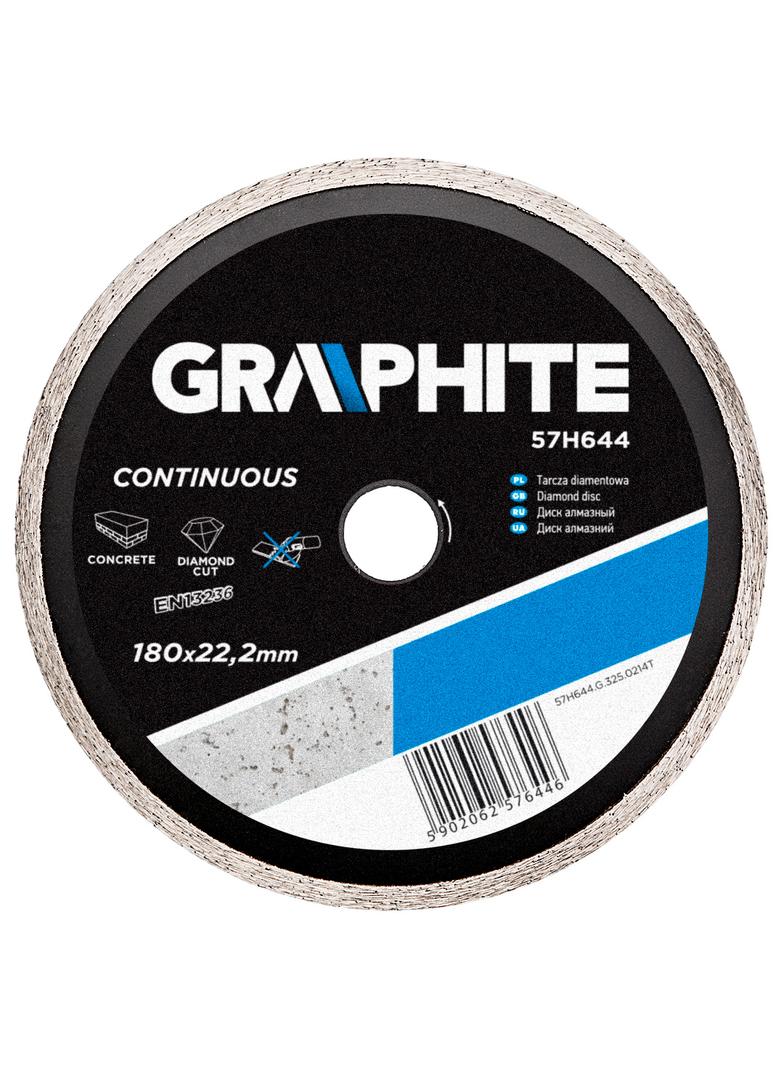 Tarcza diamentowa 180 x 22.2 mm, pełna