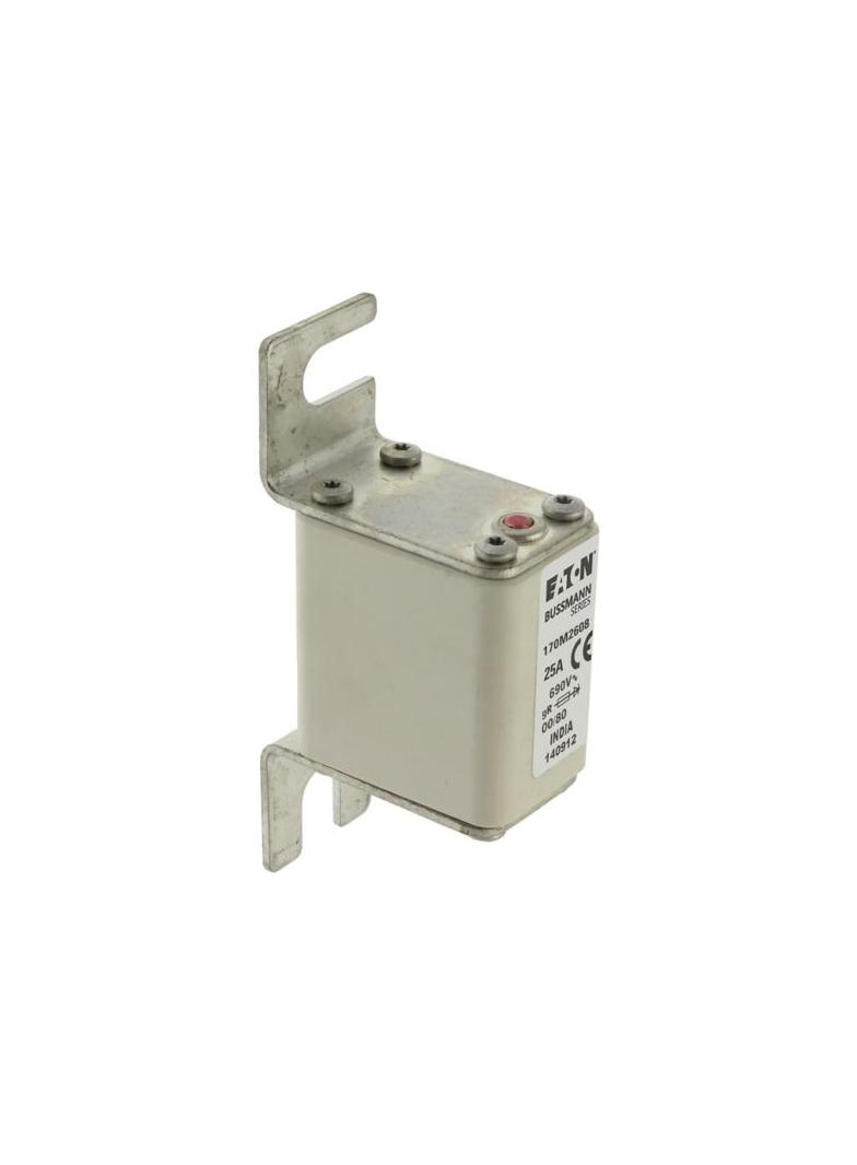 25A 690V IEC gR 00/80 SQ. BODY IND. FUSE Wkładka szybka 25A AC 690V DIN 00 30x51x100 mm g 170M2608 E